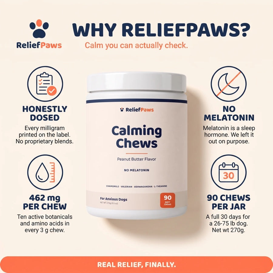 Why the Melatonin in Your Dog's Calming Chew Might Be Working Against You